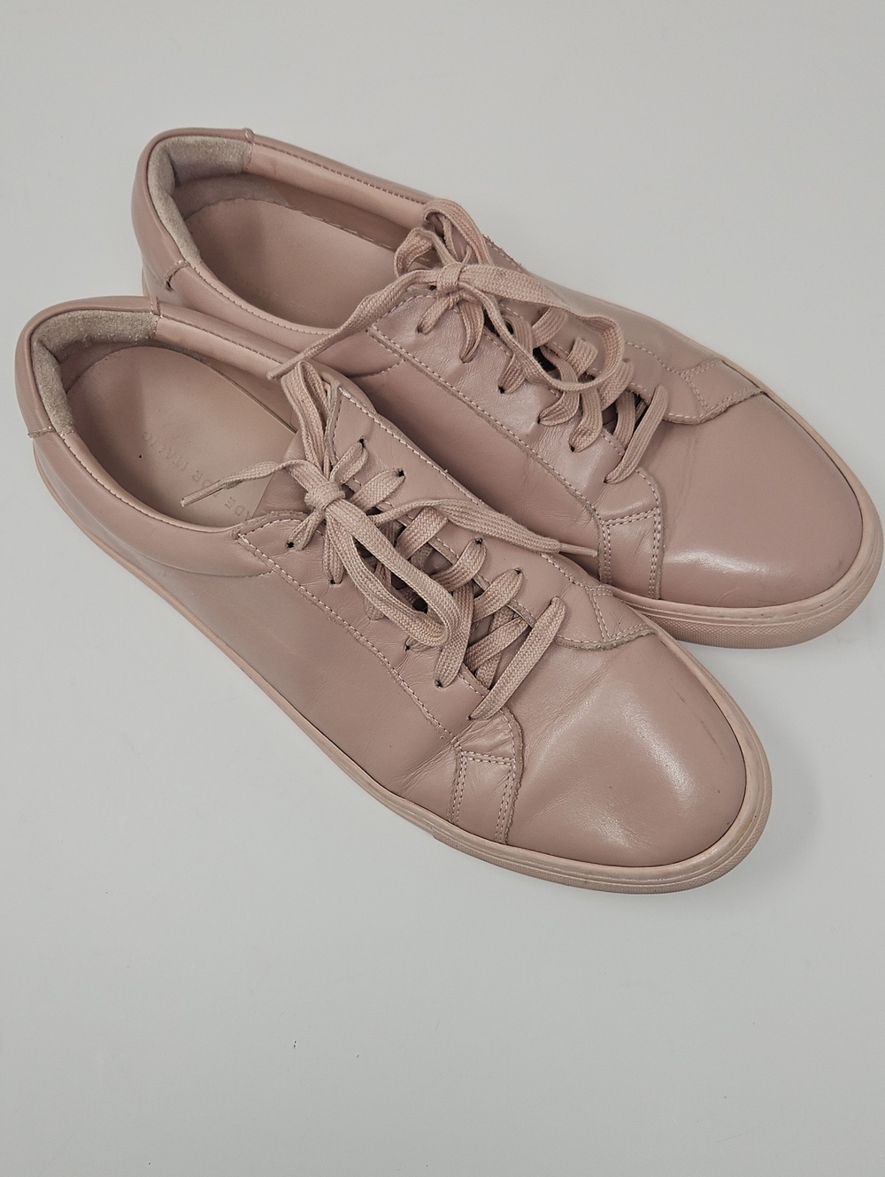 Italic Cadence Blush Leather Lace-Up Sneakers Women's 11